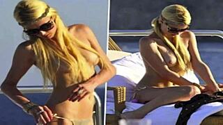 Paris Hilton's naked public display